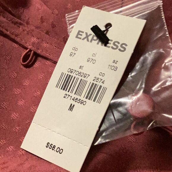 Express Rose Colored Blouse - Picture 4 of 5